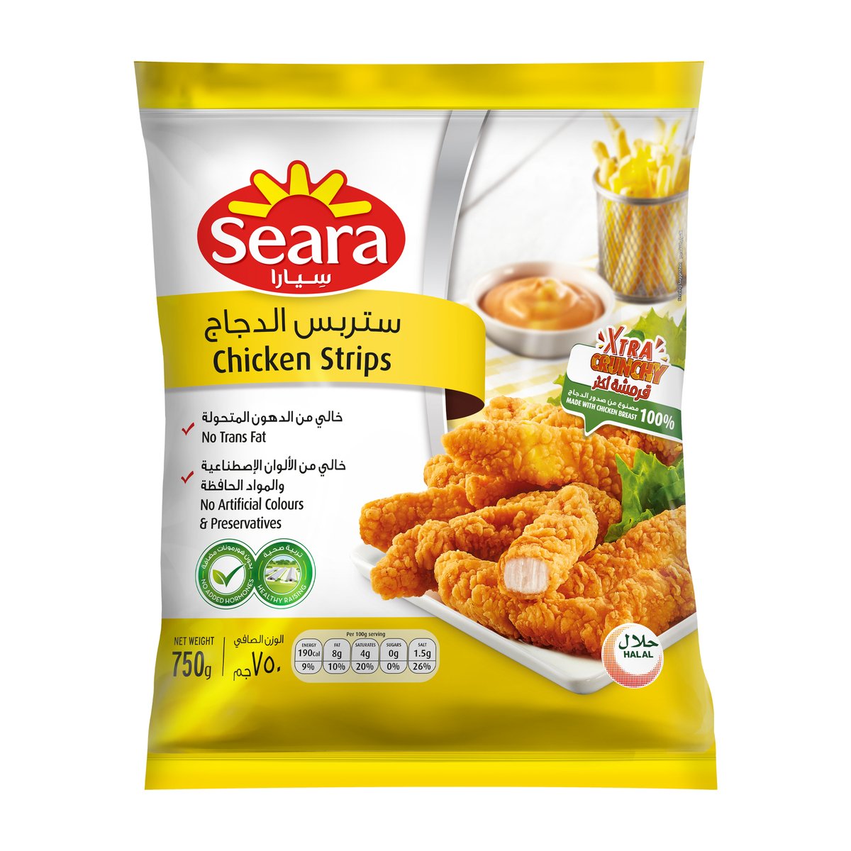 Buy Seara Chicken Strips 750 g Online at Best Price | Ethnic Ready Meals | Lulu Kuwait in Saudi Arabia