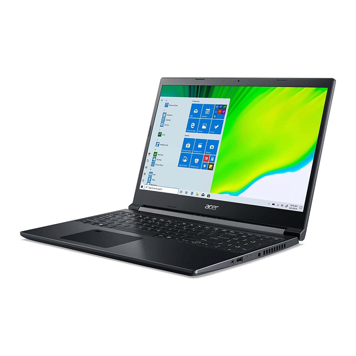 Acer Aspire 7 A715,Laptop(A715-75G-56E4),Intel Core i5-10300H,8GB RAM,512GB SSD, 15.6"FHD,Windows 10,Black,English-Arabic Keyboard