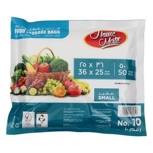 Home Mate Food Storage Bags Size 36 x 25cm Small No. 10 50pcs