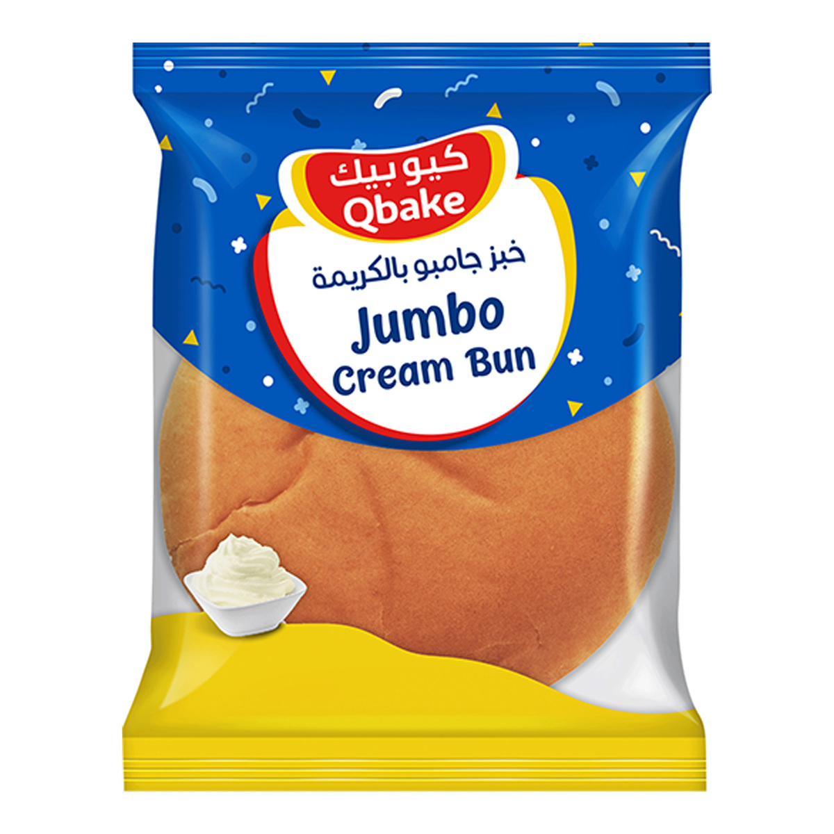 Qbake Jumbo Cream Bun 1pc