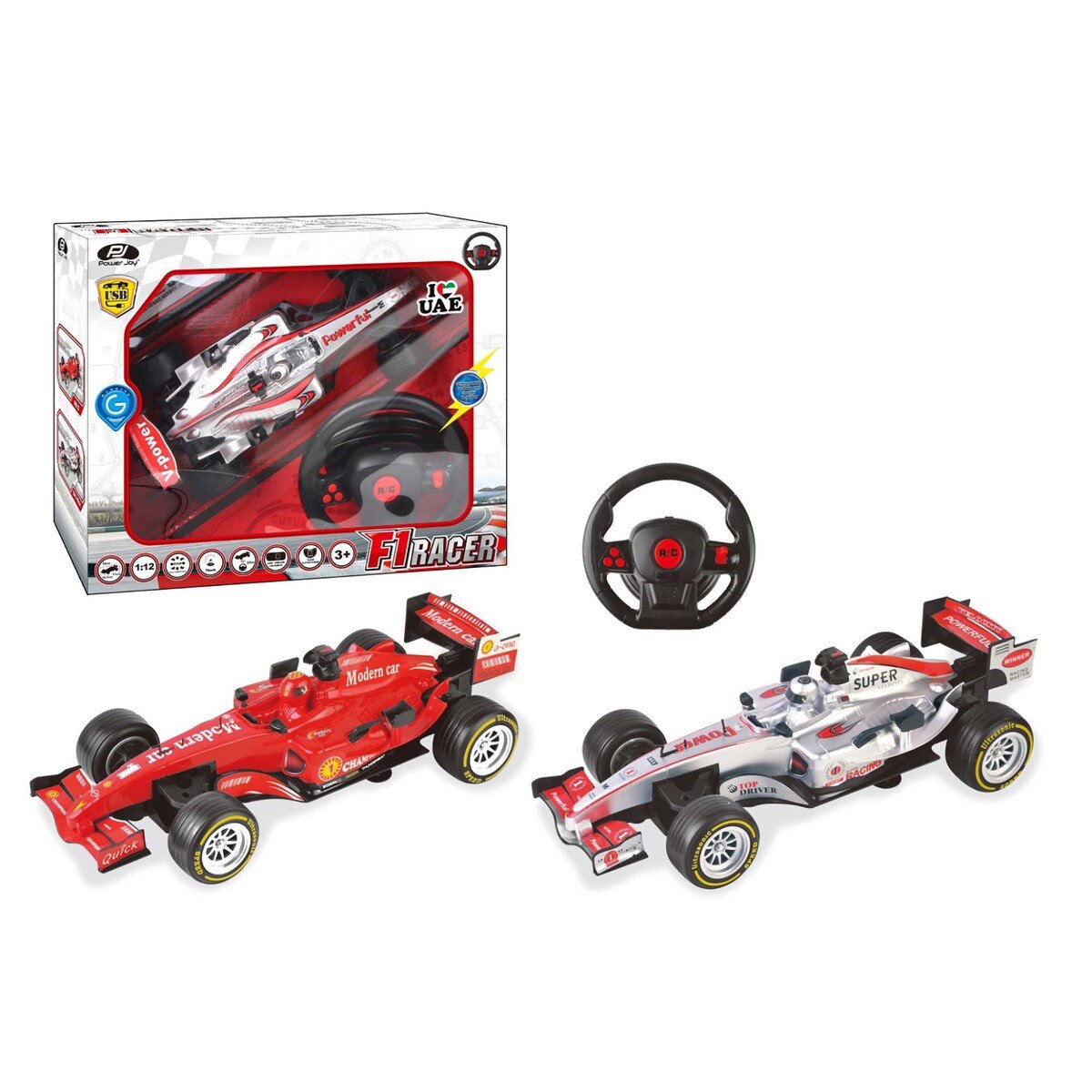 Power Joy R/C F1 Model Racing Car CRC136 Assorted Color