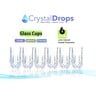 Crystal Drops Glass Long Tumbler BJZS3803 6pcs