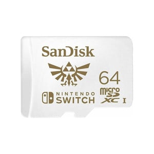 SanDisk UHS-I Nintendo Switch Micro SDXC Card 64GB White (SDSQXAT-064G-GN3ZN)
