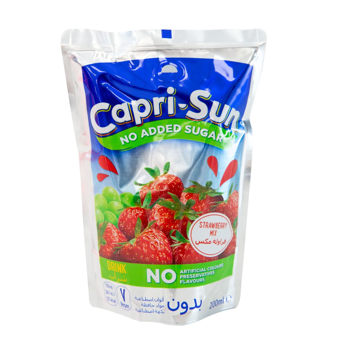 Buy Capri Sun Juice Strawberry Mix 200 ml Online at Best Price | Fruit Drink Tetra | Lulu UAE in UAE