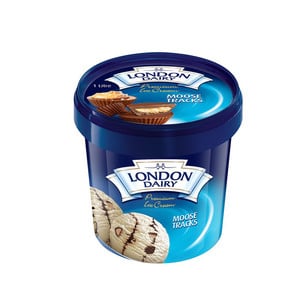 اشتري قم بشراء London Dairy Ice Cream Moose Tracks 1 Litre Online at Best Price من الموقع - من لولو هايبر ماركت Ice Cream Take Home في الامارات