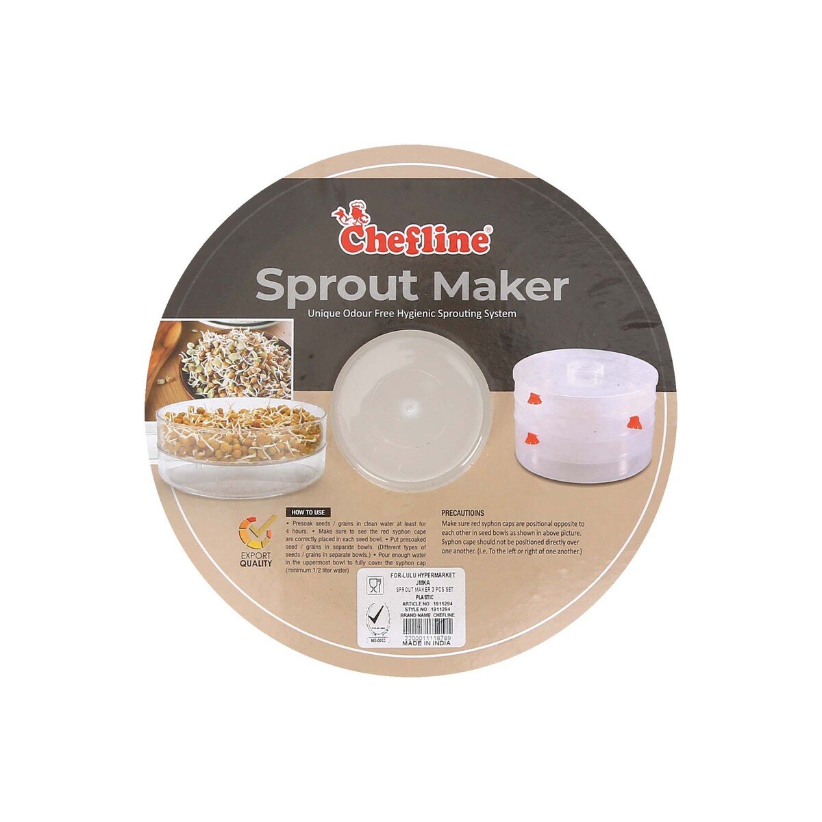 Chefline Sprout Maker 3pcs INDJ