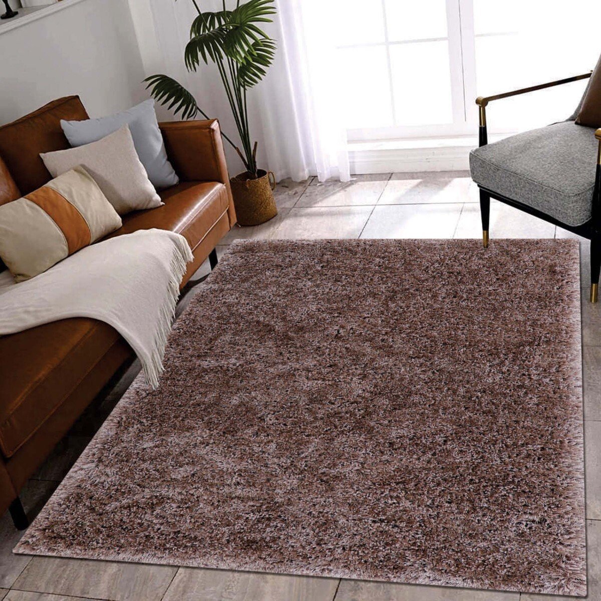 Homewell Polyester Carpet 160x230cm Beige BHD12