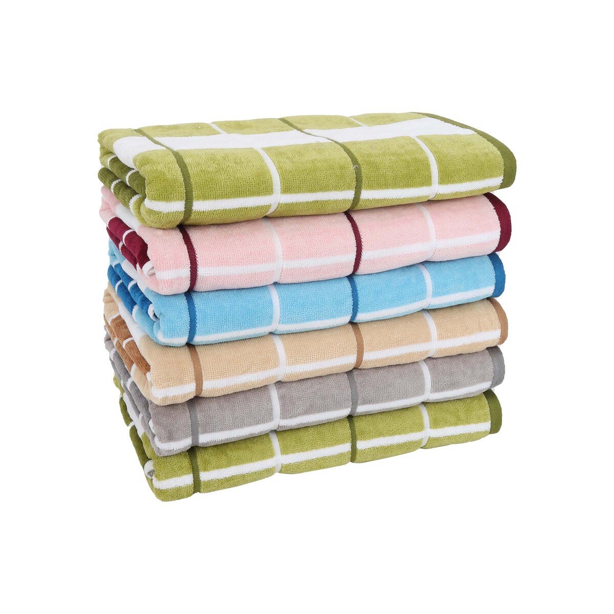 Homewell Cotton Bath Towel Dobby 70x140cm HW450 Assorted Per pc