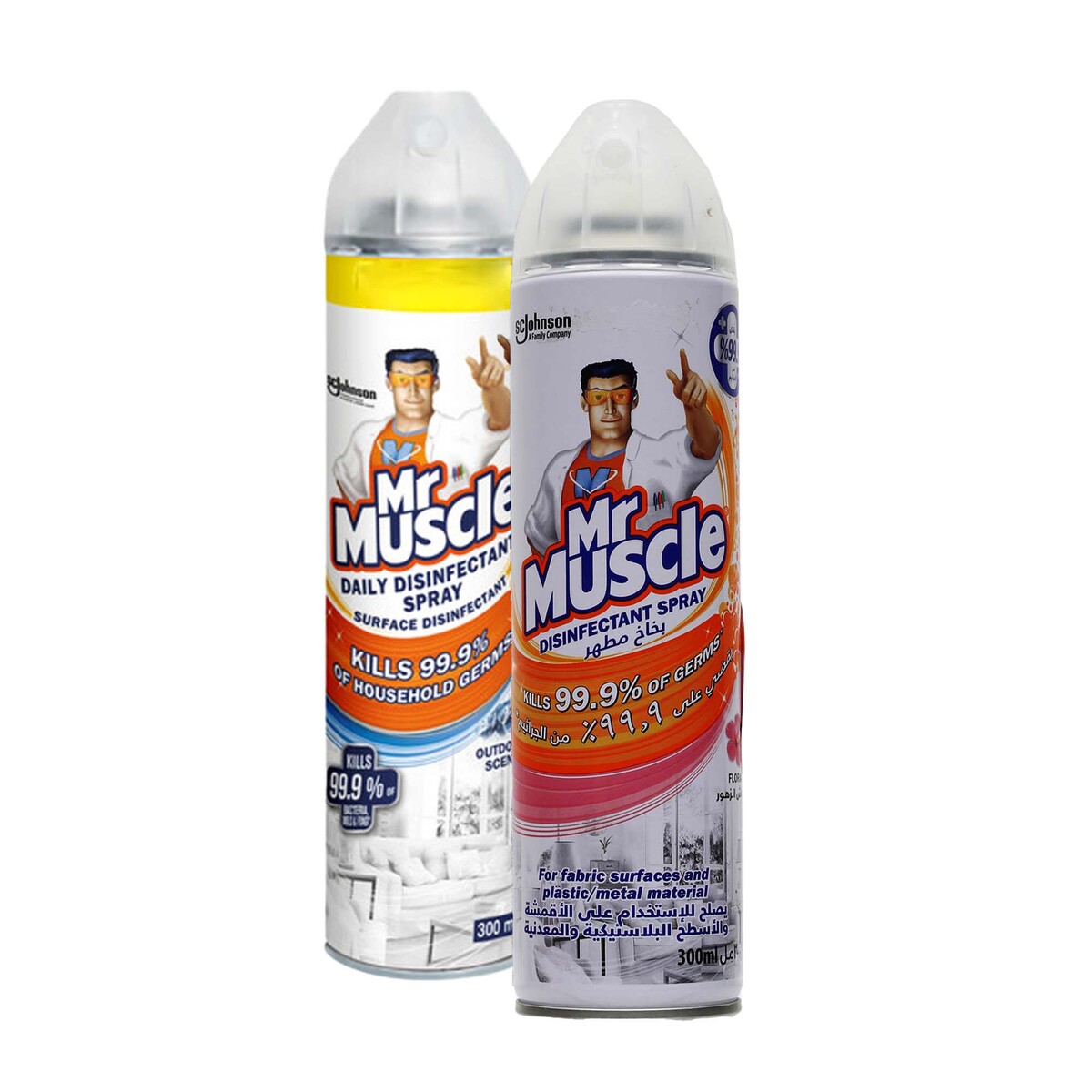 Mr. Muscle Disinfectant Spray Assorted  2 x 300ml