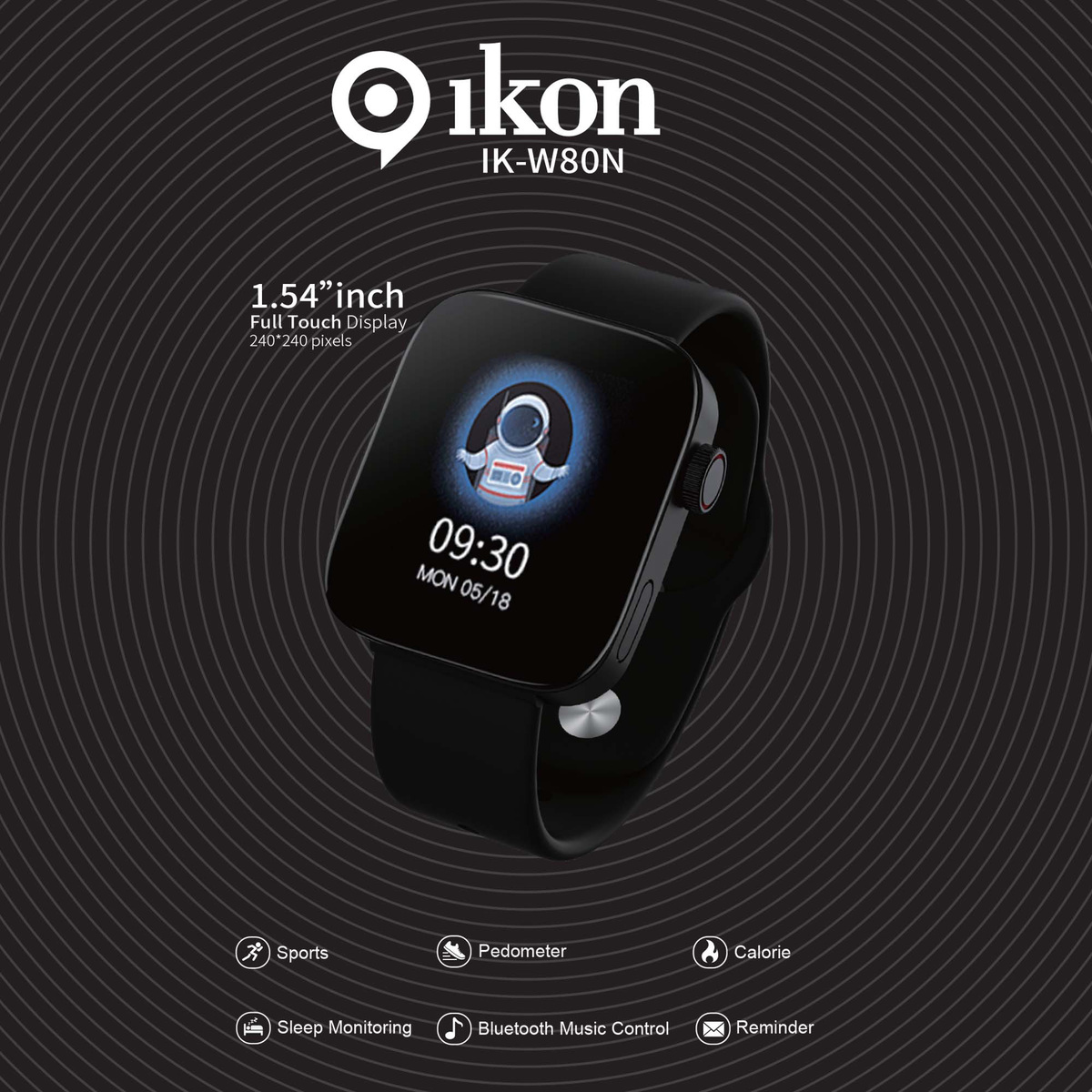 Ikon Smart Watch  IK-W80N