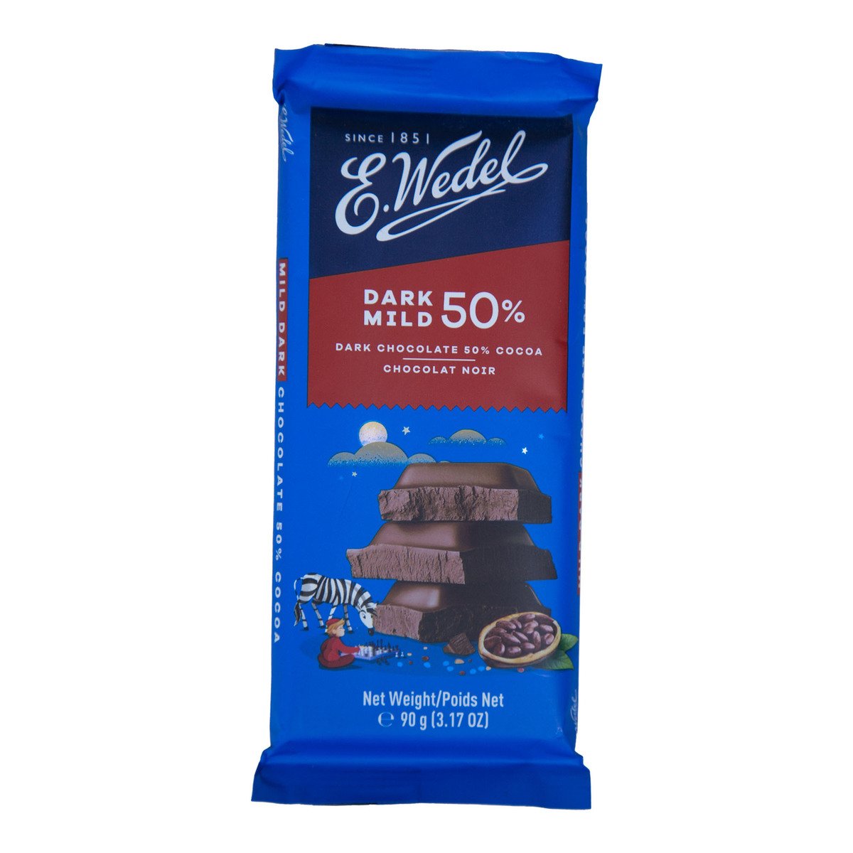 E Wedel Dark Chocolate 50% Cocoa 90 g