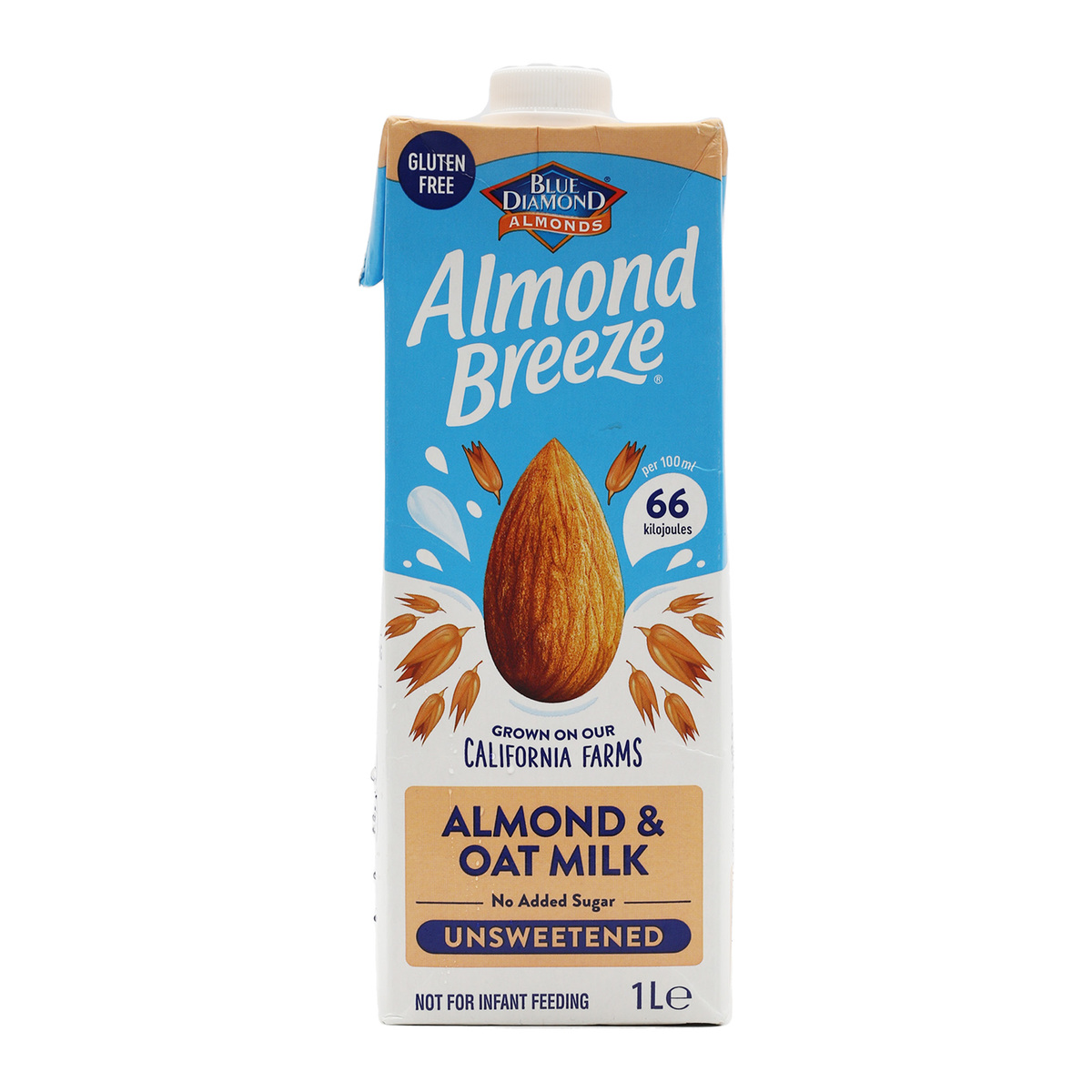 اشتري قم بشراء Blue Diamond Almond Breeze Almond & Oat Milk Unsweetened 1 Litre Online at Best Price من الموقع - من لولو هايبر ماركت  Other Non Dairy في الامارات