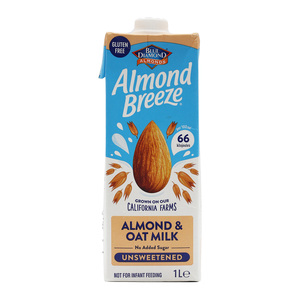 Blue Diamond Almond Breeze Almond & Oat Milk Unsweetened 1Litre