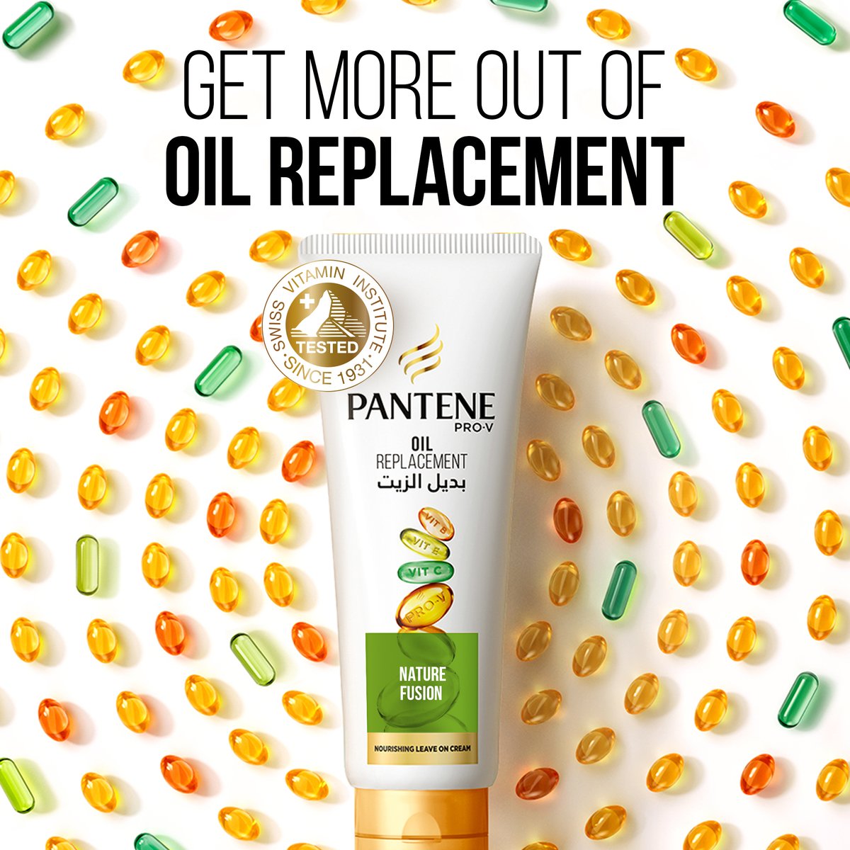 Pantene Pro-V Hair Oil Replacement Leave On Cream Nature Fusion 275 ml