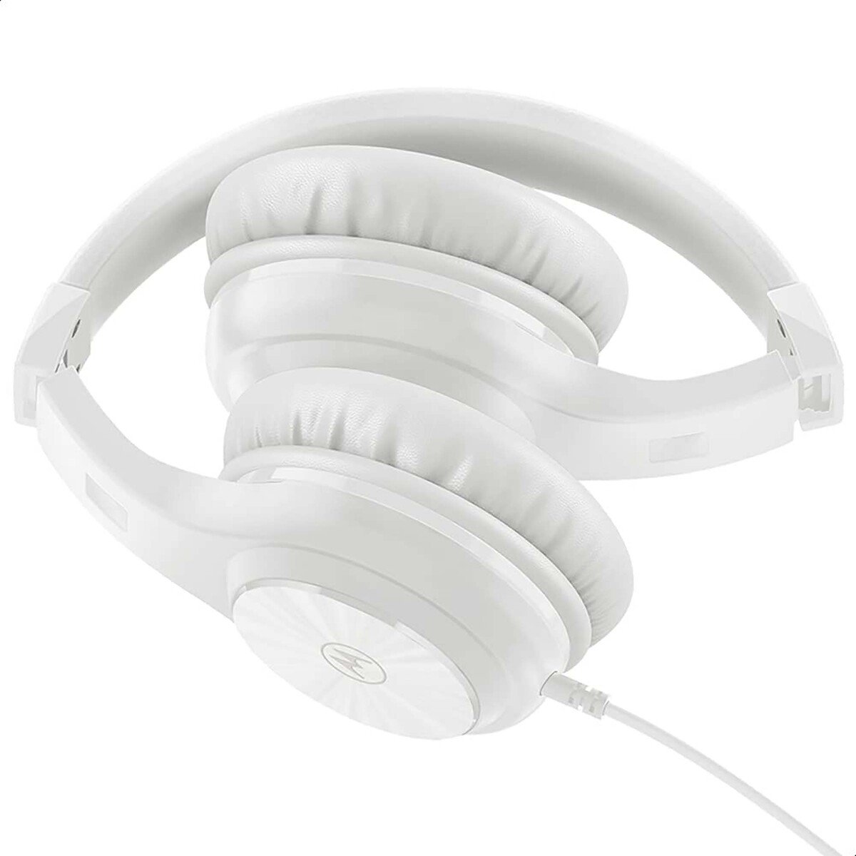 Motorola  MOTO XT 120 Black Wired Headphones with Enhanced Bass, 3.5mm Jack In-Line Mic and Voice Assistant, White
