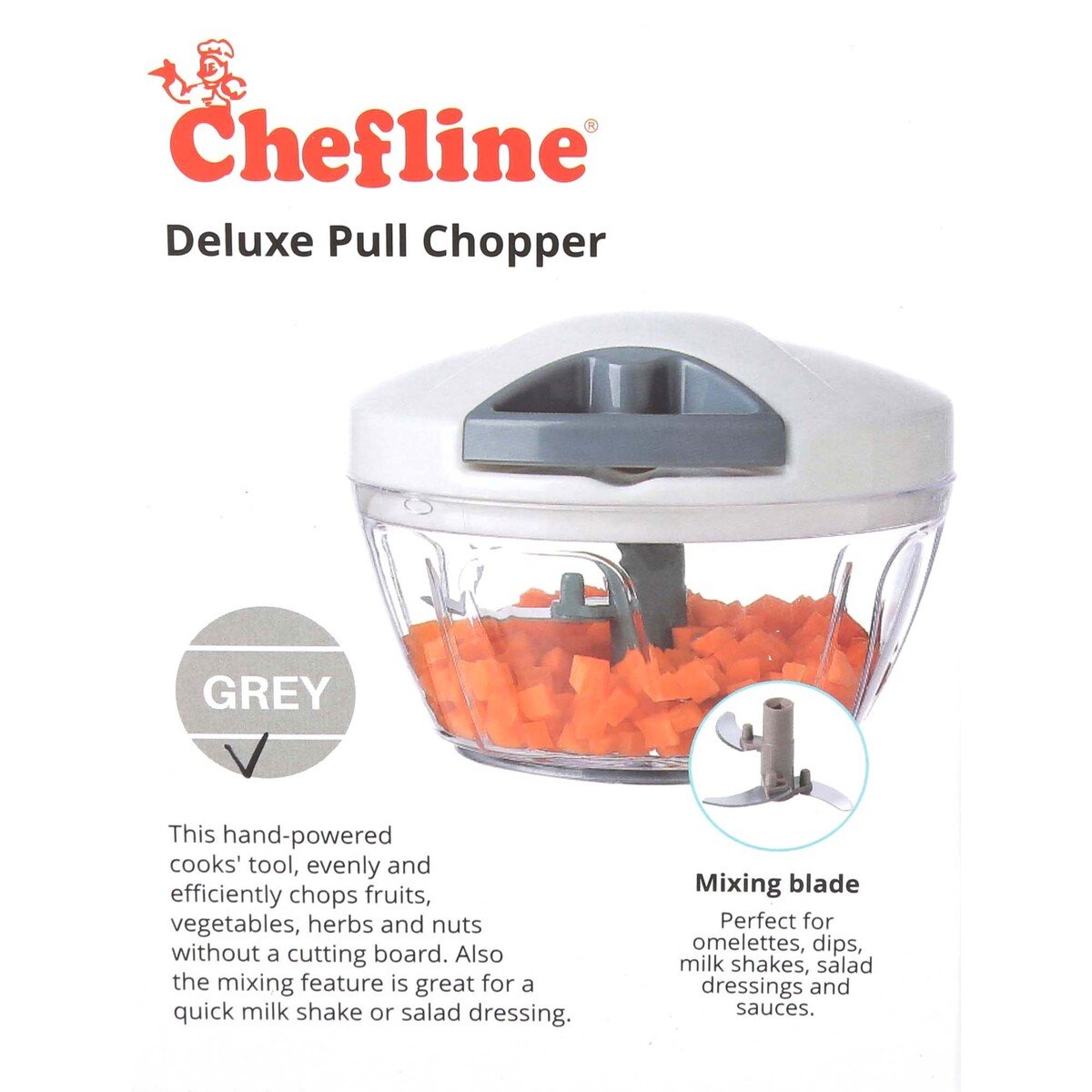 Chefline Deluxe Quick Pull Choper & Mixer 400ml