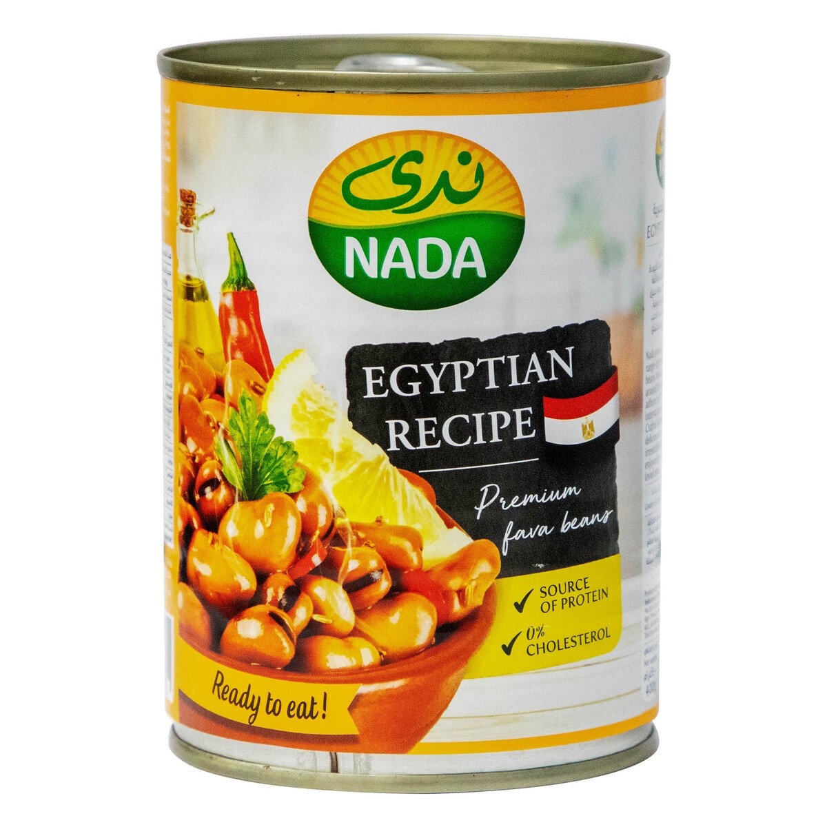 اشتري قم بشراء ندى فول مدمس بالخلطة المصرية 400 جم Online at Best Price من الموقع - من لولو هايبر ماركت Canned Foul Beans في السعودية