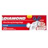 Diamond Garbage Bags Ultra Strong X-Small Size, 56 x 56cm, 20 pcs