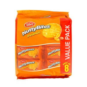 Tiffany Nutty Bites Peanut Value Pack 8 x 72g