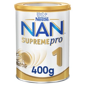 اشتري قم بشراء Nestle NAN Supreme Pro 1 Infant Formula From 0-6 Months 400 g Online at Best Price من الموقع - من لولو هايبر ماركت Bab.MilkPwdr&Formula في الامارات