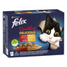 Purina  Wet Cat Food Felix Doubly Delicious Country Side Selection in Jelly 12 x 85g