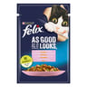 Purina Cat Food Felix As Good As It Looks With Trout And Green Bean In Jelly 85 g