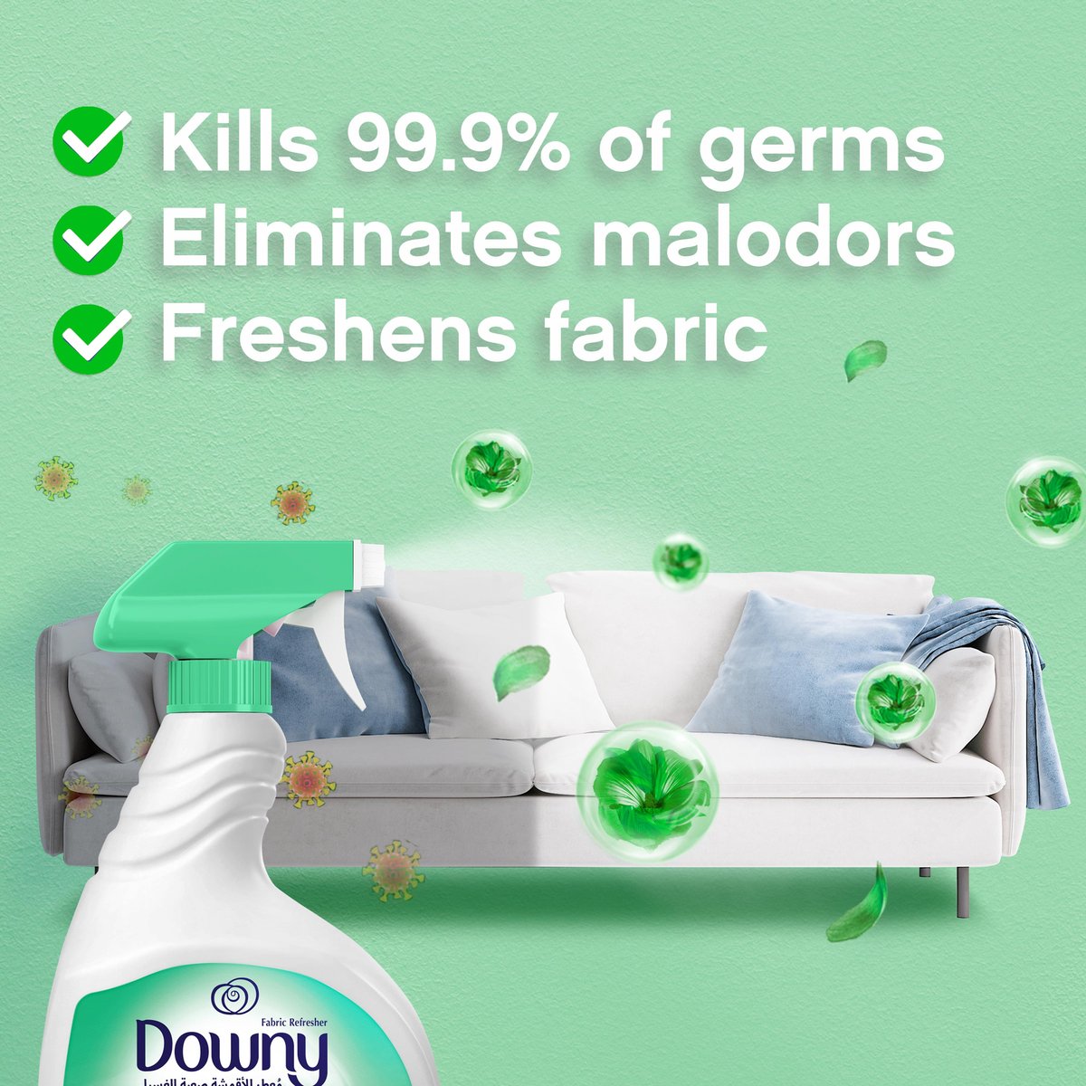 Downy Dream Garden Fabric Refresher Antibacterial Removal Spray 800ml