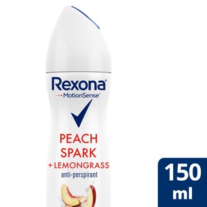 Rexona Motion Sense Peach Spark + Lemongrass Anti-Perspirant Spray 150ml