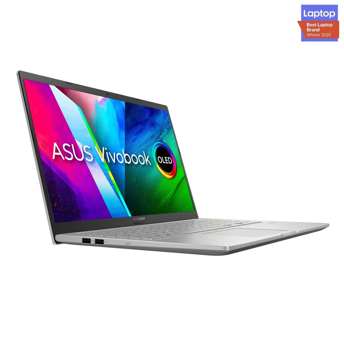 ASUS Vivobook 15 OLED K513EQ-OLED105T, Slim Laptop, Core i5-1135G7, 8GB RAM, 512GB PCIE G3 SSD, Nvidia GeForce MX 350 2GB, 15.6 inch FHD (1920x1080) OLED, Windows 10 Home, Silver
