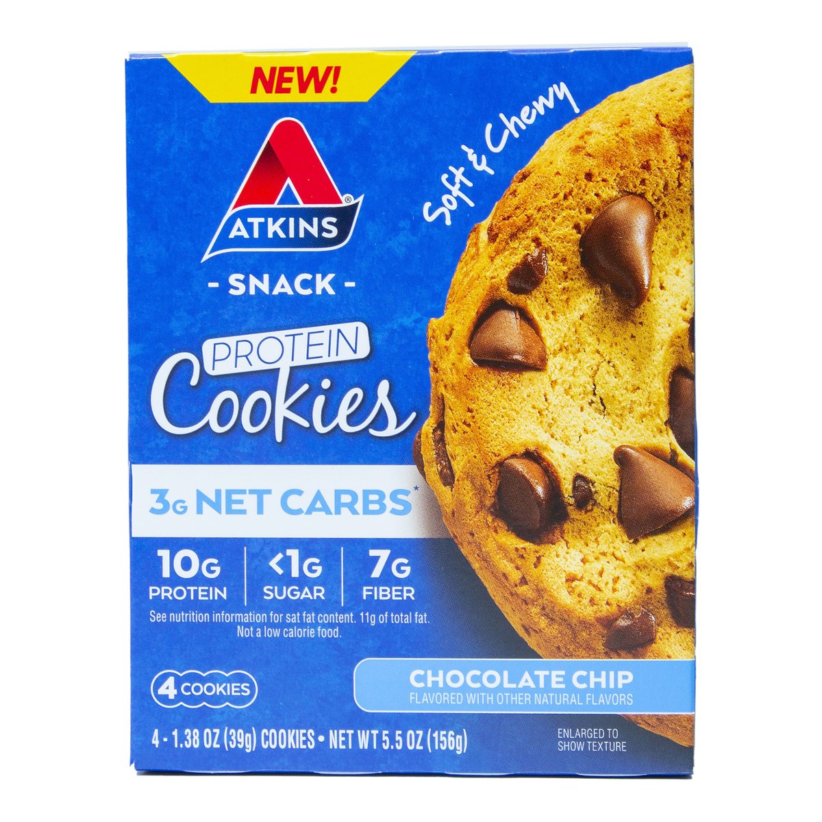 Atkins Protein Cookies Chocolate Chip 156 g