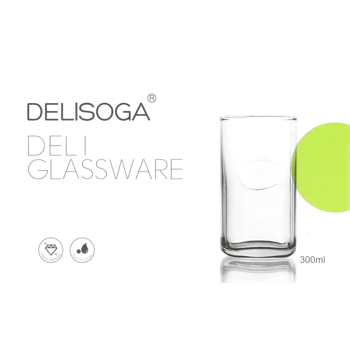 Deli Soga Glass Tumbler Set 6pcs JS69115-2