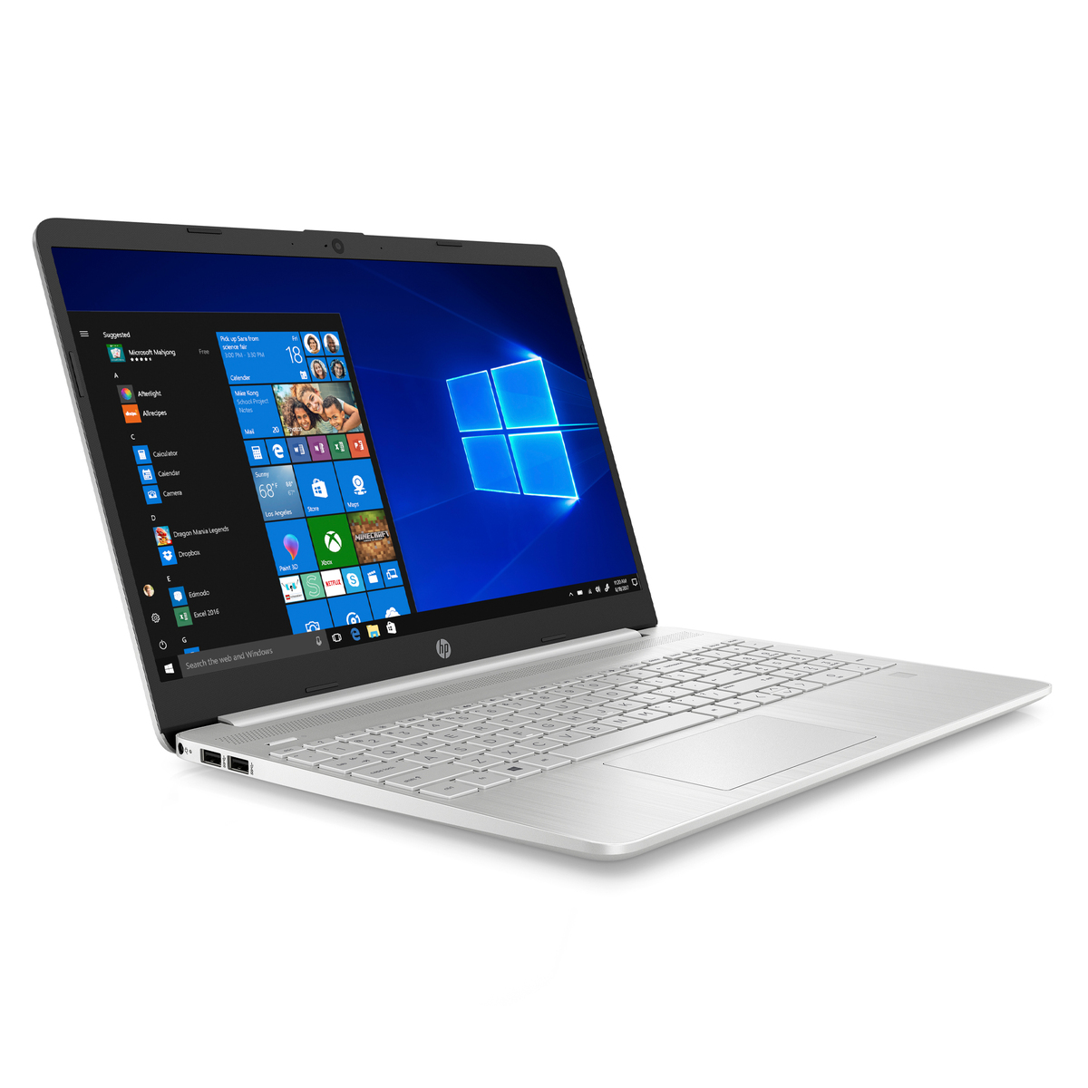 HP Laptop 15.6" FHD, Intel® Core™ i3 processor,4GB RAM,256GB SSD,Intel® UHD Graphics,Windows 10,Natural silver, 15S-FQ2020NE, 3B3W7EA