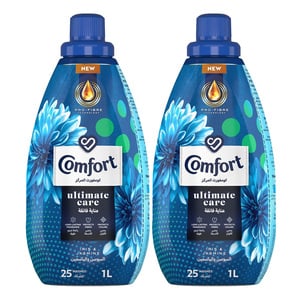 Comfort Ultimate Care Concentrated Fabric Softener Iris & Jasmine 2 x 1Litre