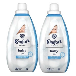 Comfort Concentrated Fabric Softener For Baby Sensitive Skin 2 x 1Litre