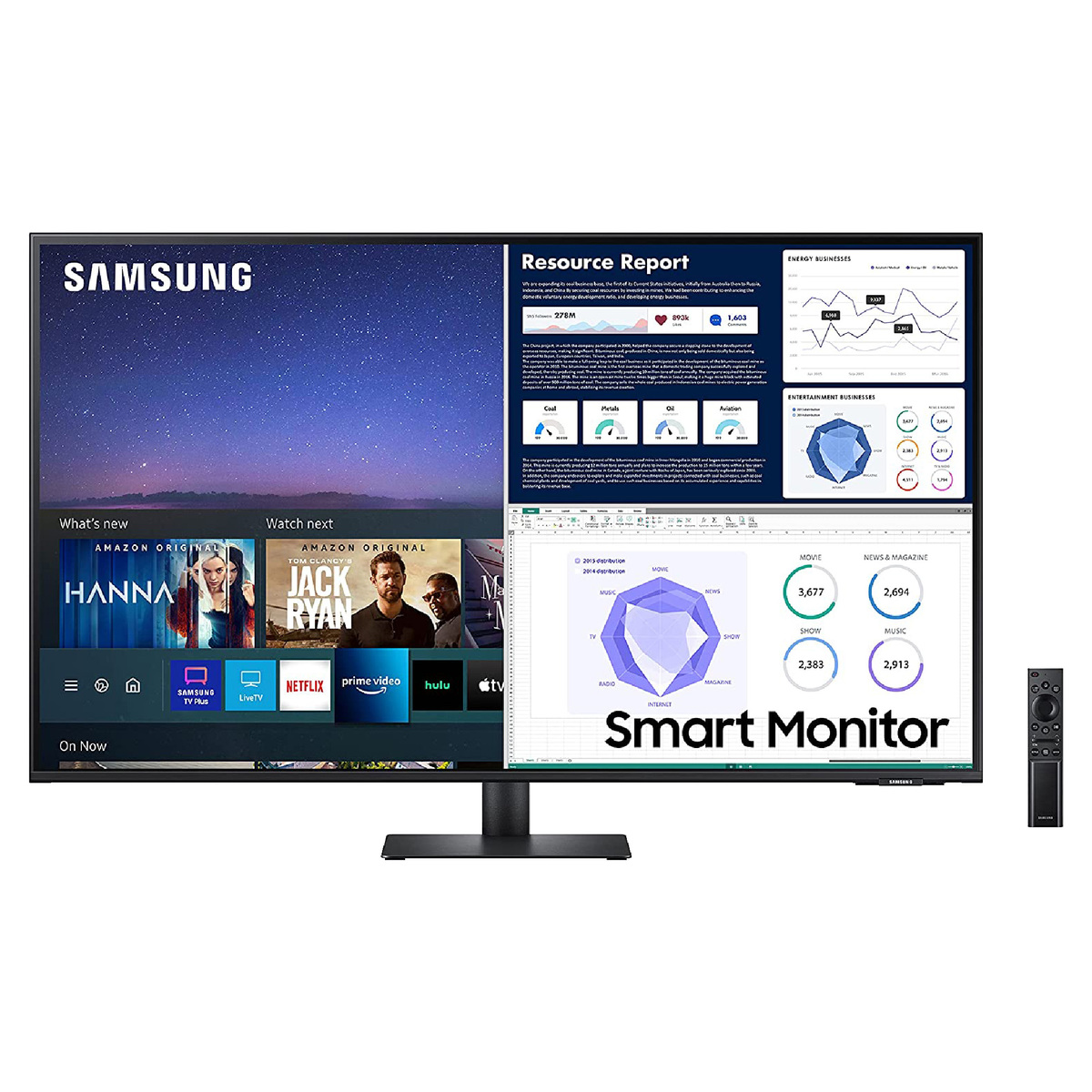 Samsung 43" 4K Smart Monitor LS43AM700