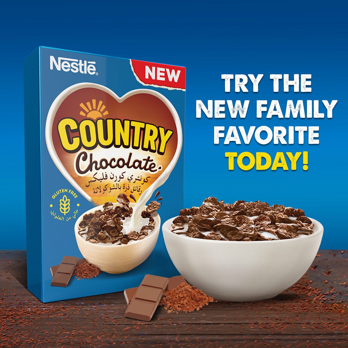 Nestle Country Corn Flakes with Chocolate 375g