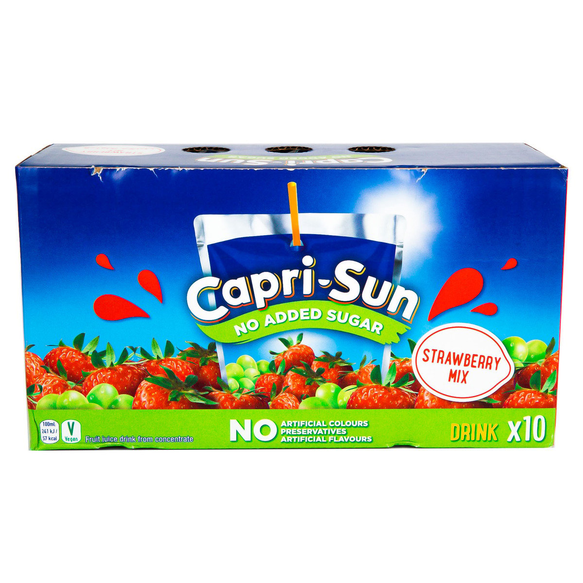 اشتري قم بشراء Capri Sun Juice Strawberry Mix 10 x 200 ml Online at Best Price من الموقع - من لولو هايبر ماركت Fruit Drink Tetra في الامارات