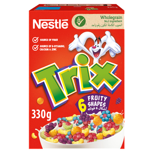Buy Nestle Trix 6 Fruity Shaped Breakfast Cereal 330 g Online at Best Price | Sugar & chocolate cereals | Lulu KSA in Kuwait