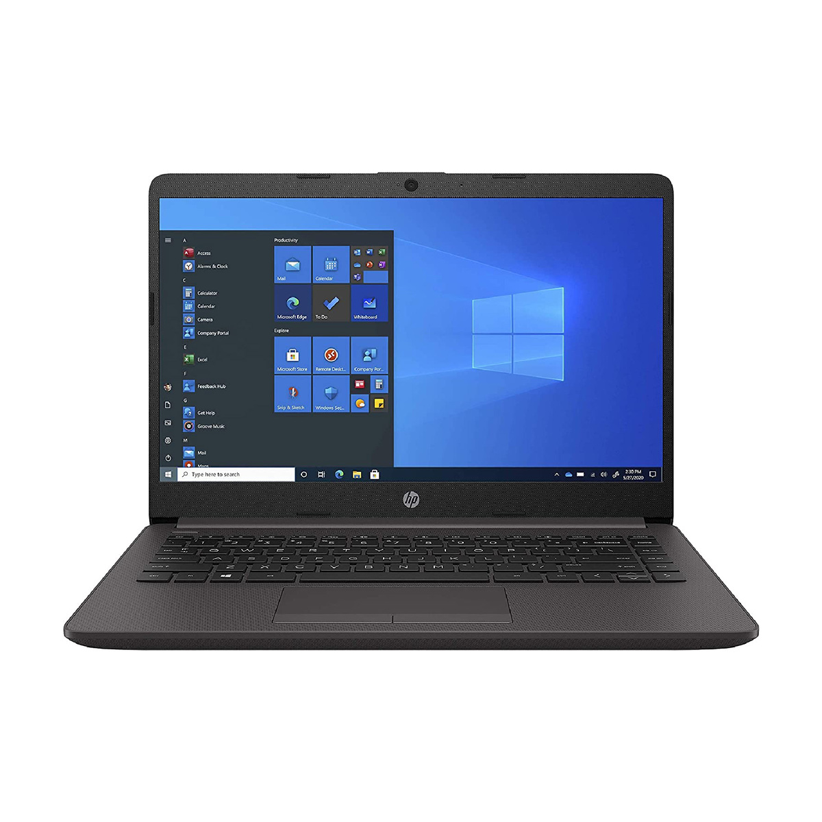 HP Notebook 14-240G7,Celeron,4GB RAM,128GB SSD,Intel UHD VGA,14" HD,Windows 10 Pro,English Keyboard