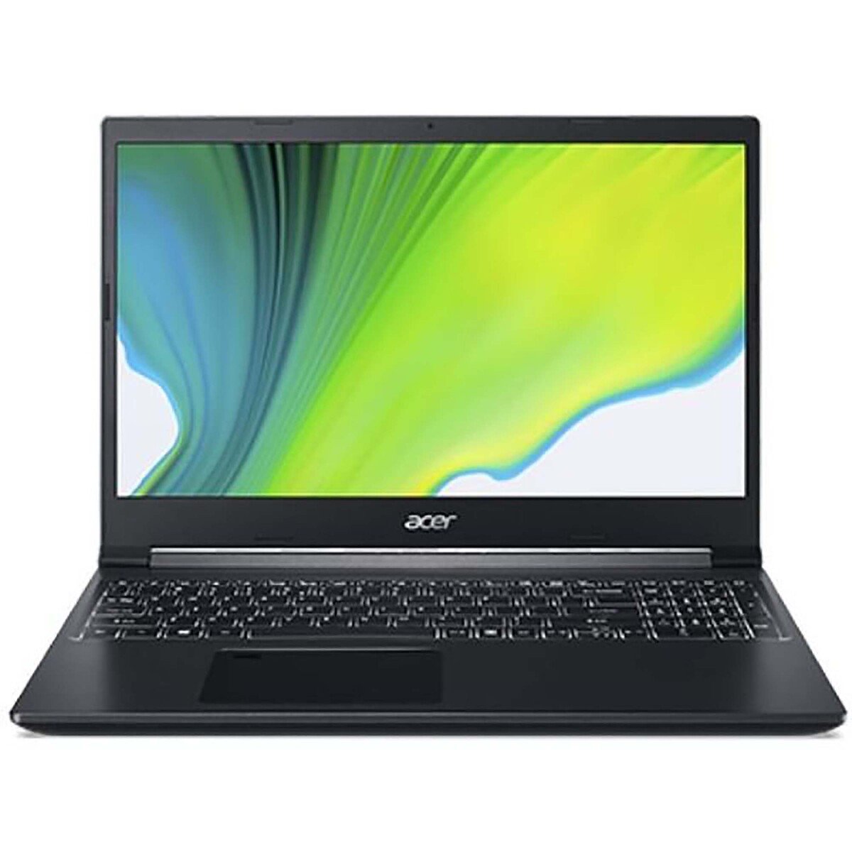 Acer Aspire 7 (A715-75G-72WM),Intel Core i7 -10750H,16GB RAM,512GB SSD, 15.6"FHD,Windows 11,Black,English-Arabic Keyboard