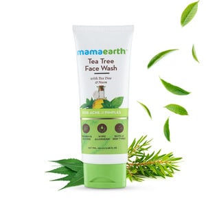 اشتري قم بشراء Mamaearth Tea Tree Facewash for Acne & Pimples 100 ml Online at Best Price من الموقع - من لولو هايبر ماركت Face Wash في الكويت