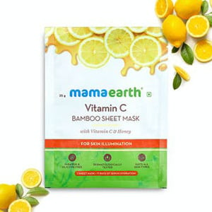 Mamaearth Vitamin C Bamboo Sheet Mask 1 pc