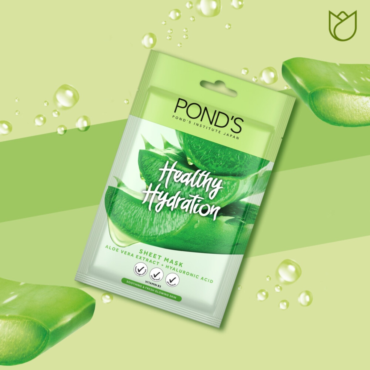 Pond's Healthy Hydration Aloe Vera Sheet Mask 25ml