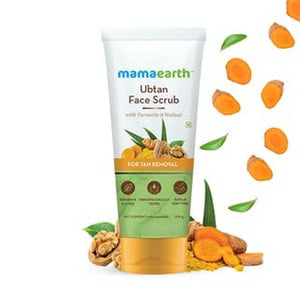 Mamaearth Ubtan Face Scrub with Turmeric & Walnut for Tan Removal 100g