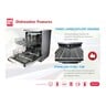 Sharp Free Standing Dishwasher QW-MA814-SS3 14 Place Settings 8 Programs