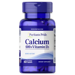 Puritan's Pride Calcium 600 + Vitamin D3 60pcs
