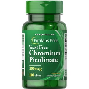 Puritan's Pride Chromium Picolinate 200mcg 100pcs