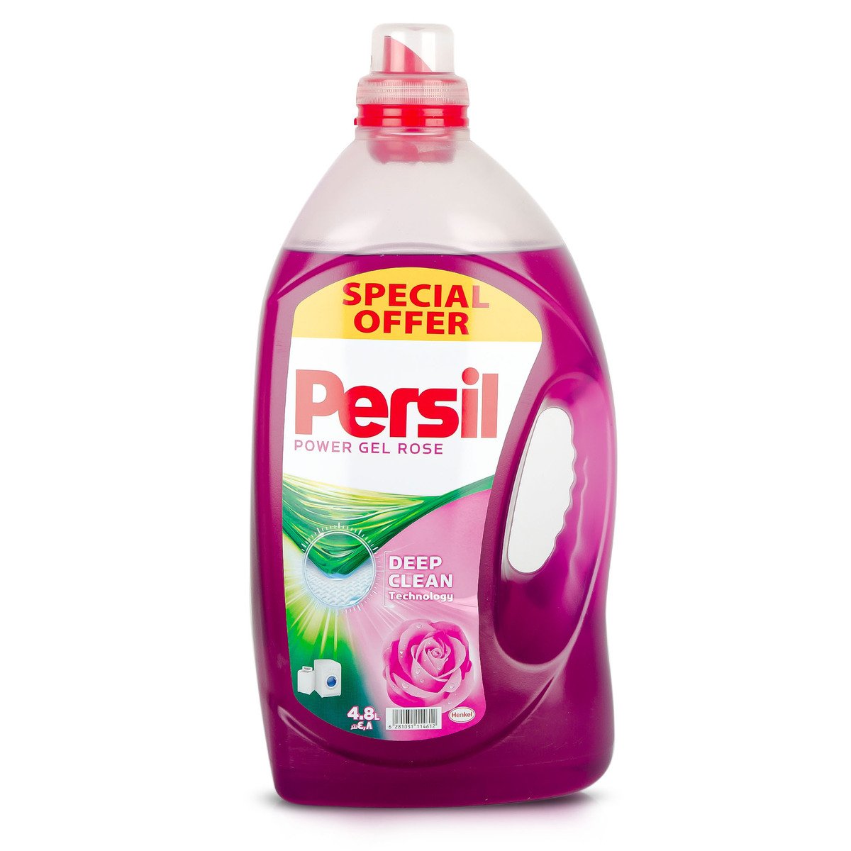 Buy Persil Power Gel Rose Value Pack 4.8Litre Online at Best Price | Liquid Detergent | Lulu Kuwait in Saudi Arabia