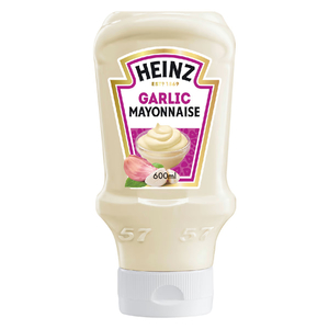 Heinz Garlic Mayonnaise Top Down Squeezy Bottle Value Pack 600 ml