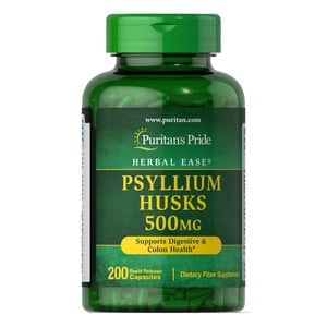 Puritan's Pride Psyllium Husks 500mg 200pcs